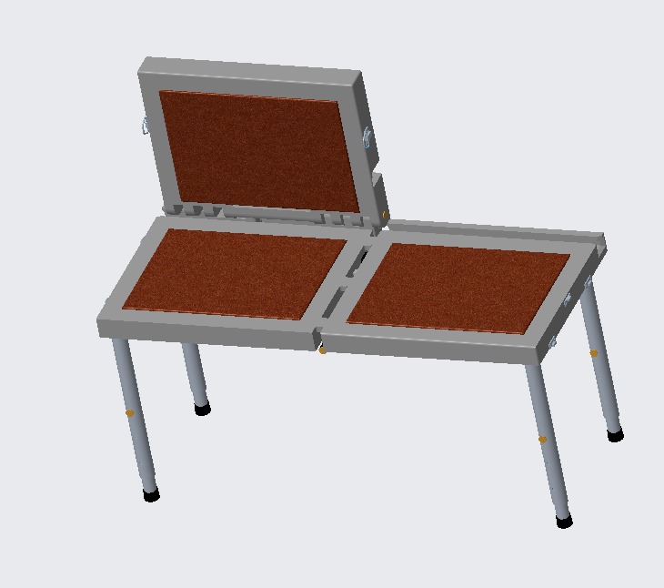 Portable Shower Chair that can go with you on the airplane.